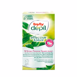 Laboratorios Byly 8411104003682, Bande d'épilation, Visage, Peau sèche, Espagne, 12 pièce(s)