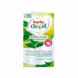 Laboratorios Byly 8411104025738, Bande d'épilation, Menthe, 12 pièce(s)