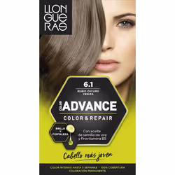 Llongueras Color Advance 6.1 Dark Ash Blonde, Blonde, Dark Ash Blonde, Femmes, Tous types de cheveux, Maintien de la couleur, ...