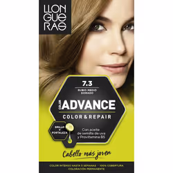 Llongueras Color Advance 7.3 Medium Golden Blond, Blonde, Medium Golden Blond, Femmes, Tous types de cheveux, Maintien de la  ...