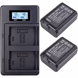 Ensemble Batterie et Chargeur - CITYORK - NP-FW50 - 2x2000mAh - Compatible Sony Alpha/NEX - Chargeur USB