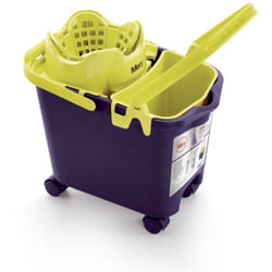 Mery - Seau automatique à roulettes multi-usages pour serpillières à frange, capacité 14 litres