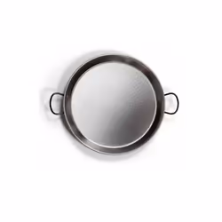 Paella poêle en acier poli ø420mm Matériel: acier poli L'authentique paella valencienne 10 portions Diamètre de 420mm