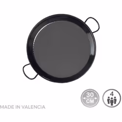 Poêle à paella traditionnelle émaillée ø30cm (4 personnes). Vaello. . . Poids : 0,7980kg Indice de Protection IP : IP20 Coule ...