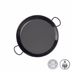Poêle à paella - EDM - Ø38cm - Acier émaillé - 8 personnes - Tous feux compatibles