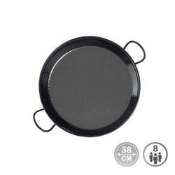 Poêle à paella - EDM - Ø38cm - Acier émaillé - 8 personnes - Tous feux compatibles