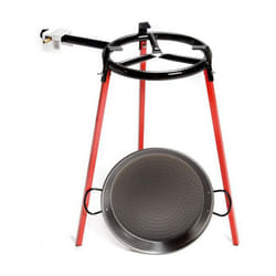 Vaello Campos - Set plat à paëlla 42cm + réchaud 30cm 3 pieds 658849