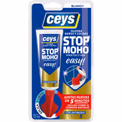 CEYS 505683, 70 ml, Produit d'étanchéité au silicone, Adapté à une utilisation à l'intérieur, Blanc