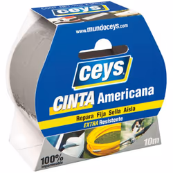 Rouleau Argent Ruban Americain Ceys 110m X 50mm. Résistant, Étanche Et Flexible. Sur Une Multitude De Surfaces. Évitez Les Fi ...