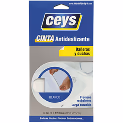 Ceys White Bandes Antidérapantes Pour Salle De Bain 507614. Bandes Auto-Adhésives Antidérapantes, Évite Les Chutes Et Glissem ...