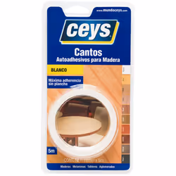 Ceys Bord Auto-Adhésif Blanc Rouleau 5m 850002. Bord Auto-Adhésif Pour Bois. Applicable Sur Tous Types De Planches, Agglomérs ...