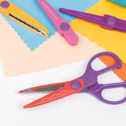 Milan 14930908 ciseaux à bouts ronds Ciseaux pour loisirs créatifs Découpe de forme Multicolore