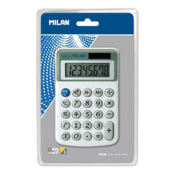 Milan 40918BL calculatrice Bureau Calculatrice basique Blanc