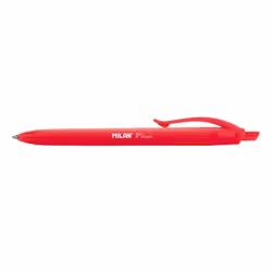 Milan 176512925 stylo à bille Rouge Stylo à bille rétractable avec clip 25 pièce(s)