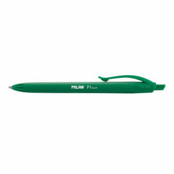 Milan P1 Vert Stylo à bille rétractable avec clip Moyen 25 pièce(s)