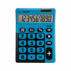 Milan Duo calculatrice Bureau Calculatrice basique Bleu