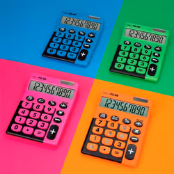 Milan Duo calculatrice Bureau Calculatrice basique Bleu