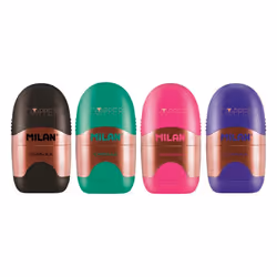 Milan 4717112 taille-crayons Taille crayon manuel Noir, Vert, Lilas, Rose