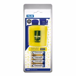 Milan BWM10375 taille-crayons Taille crayon électrique Jaune