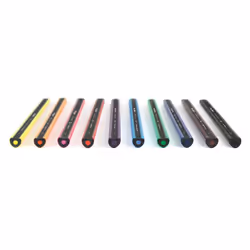 Milan ERGO, Noir, Bleu, Marron, Vert, Bleu clair, Orange, Rose, Violet, Rouge, Jaune, 10 pièce(s)