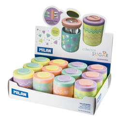 Milan Pastel Sugar Diamond Taille crayon manuel Multicolore