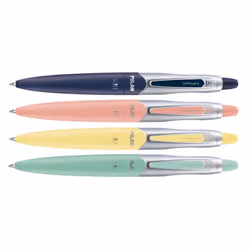 Milan 1765649120, Clip, Stylo à bille rétractable avec clip, Marine, Rose, Turquoise, Jaune, 20 pièce(s)