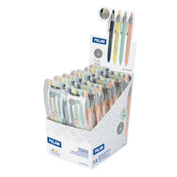 Milan 176577914 stylo à bille Bleu, Vert, Rose, Jaune Stylo à bille rétractable avec clip 14 pièce(s)
