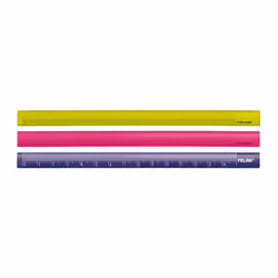 Milan Acid Règle graduée 150 mm Plastique Bleu, Rose, Jaune 60 pièce(s)