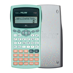 Milan M240 calculatrice Poche Calculatrice scientifique Noir, Argent, Turquoise