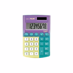 Milan 159512SN calculatrice Poche Calculatrice à écran Multicolore