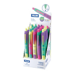 Milan 176568920SN stylo à bille Bleu Stylo à bille rétractable avec clip 20 pièce(s)