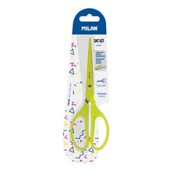 Milan BWM10425Y ciseaux à bouts ronds Ciseaux d'office Découpe droite Jaune