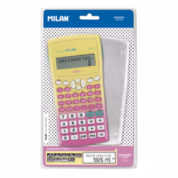 Milan 159110SNPBL calculatrice Bureau Calculatrice basique Rose, Jaune