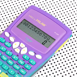 Milan 159110SNGRBL calculatrice Poche Calculatrice scientifique Lilas, Turquoise - Vue supplémentaire 4