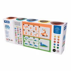 Milan 913510B composant pour poterie et modelage Pâte à modeler 850 g Multicolore 10 pièce(s)