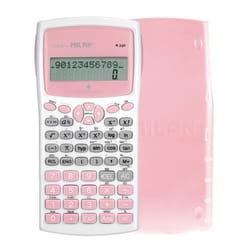 Milan M240 calculatrice Poche Calculatrice scientifique Rose, Blanc