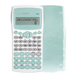 Milan M240 calculatrice Poche Calculatrice scientifique Turquoise, Blanc