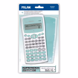 Milan M240 calculatrice Poche Calculatrice scientifique Turquoise, Blanc