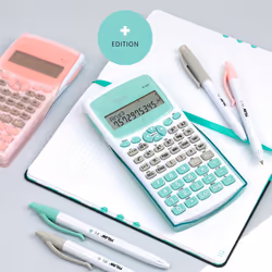 Milan M240 calculatrice Poche Calculatrice scientifique Turquoise, Blanc