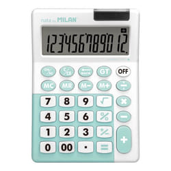 Milan 151812IBGGRBL calculatrice Bureau Calculatrice basique Turquoise