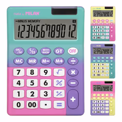 Milan Sunset calculatrice Bureau Calculatrice basique Couleurs assorties