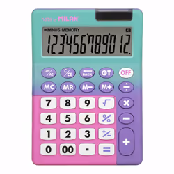 Milan Sunset calculatrice Bureau Calculatrice basique Couleurs assorties