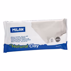 Argile naturelle - Milan - Blanche - 400 g - Durcit à lair - Ingrédients naturels