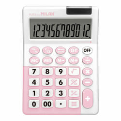 Milan 151812IBGPBL calculatrice Bureau Calculatrice basique Rose