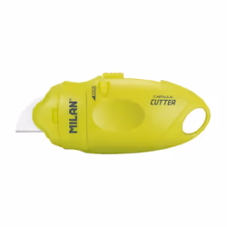 Milan BWM10337Y couteau à lame rétractable Jaune Couteau à lame repliable