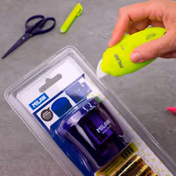 Milan BWM10337Y couteau à lame rétractable Jaune Couteau à lame repliable