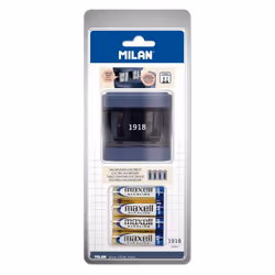 Milan BWM10278B taille-crayons Taille crayon électrique Marine