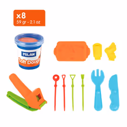 Milan 913308BBQ composant pour poterie et modelage Pâte à modeler Noir, Bleu, Marron, Vert, Orange, Rouge, Blanc, Jaune 1 pièce(s)