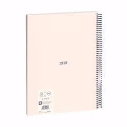 Milan 57143E80BG bloc-notes A4 80 feuilles Beige