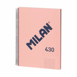 Milan 57143E80P bloc-notes A4 80 feuilles Rose